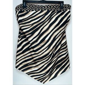 Miraclesuit zebra print swim dress size 14